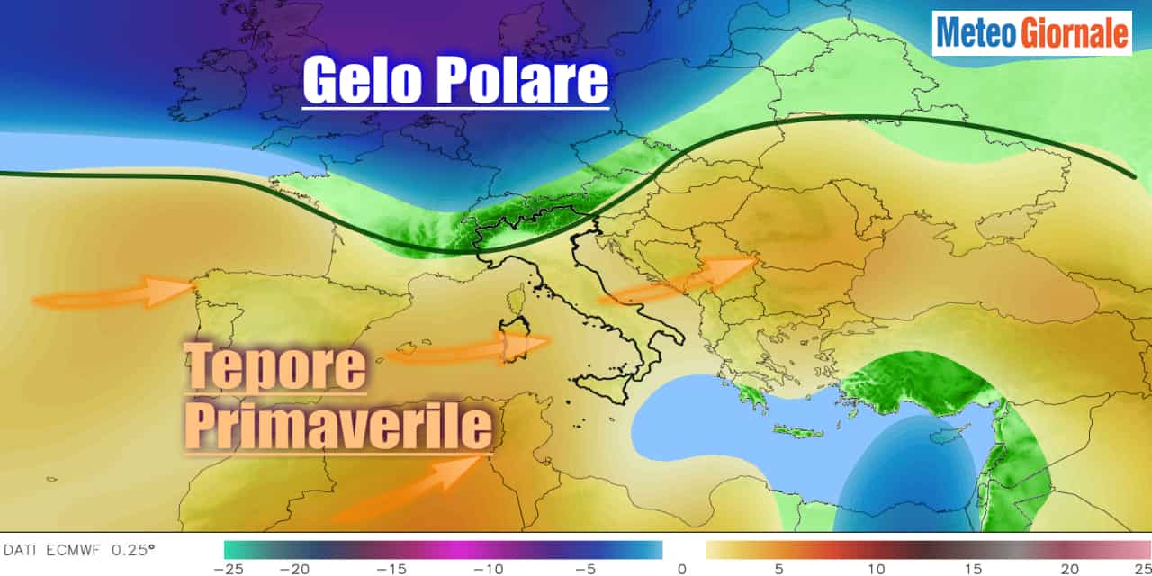 Meteo: gelo imperversa su mezza Europa, l’Italia verso un grande ribaltone