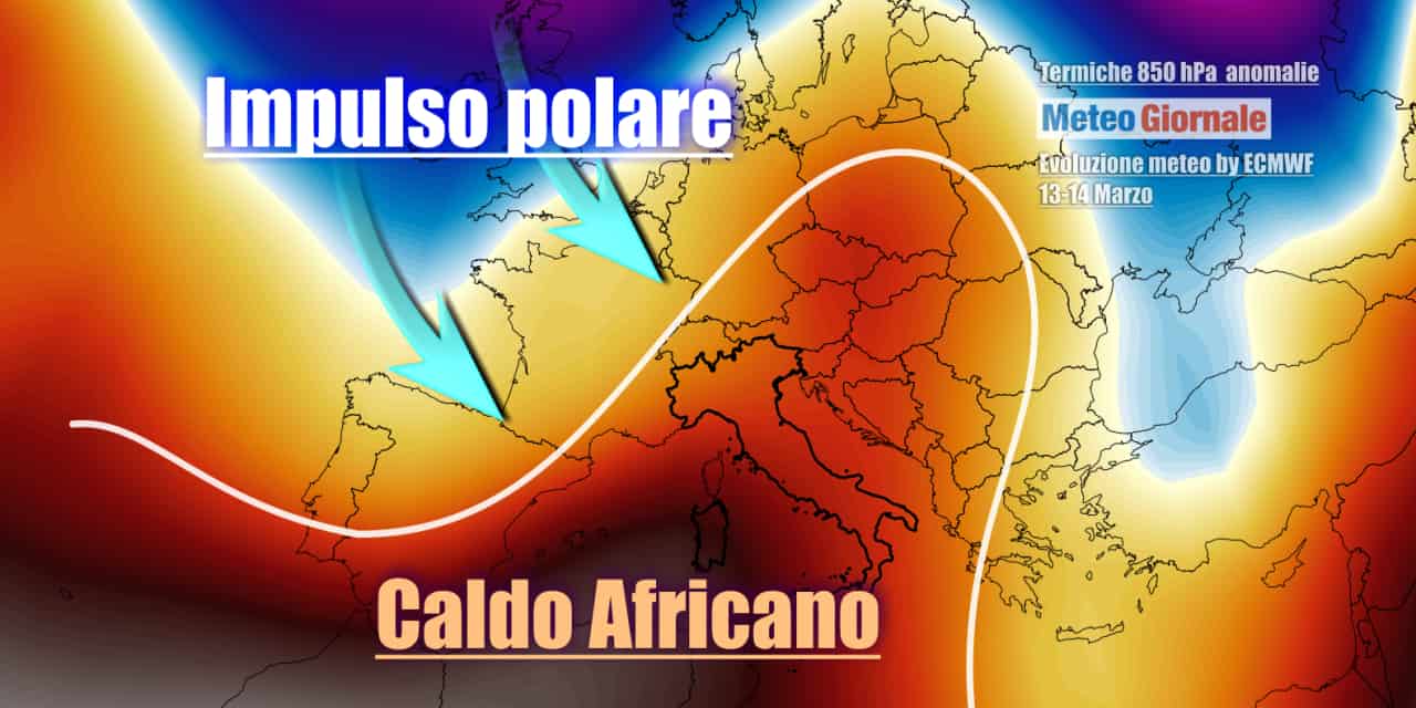Tutto cambierà nei prossimi giorni ed il caldo verrà scalzato via
