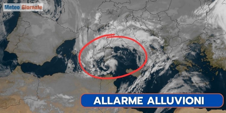 Meteo: il Ciclone Mediterraneo Giselle. Allerta in Corsica per rischio alluvioni