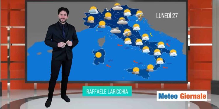 Meteo, domani piogge, rovesci e forti VENTI verso sud!