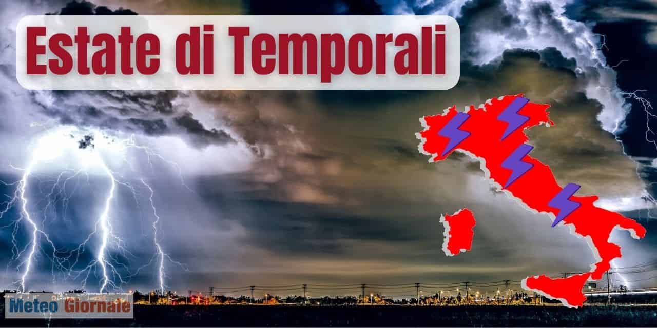 Siccità, meteo Estate, le piogge in Italia