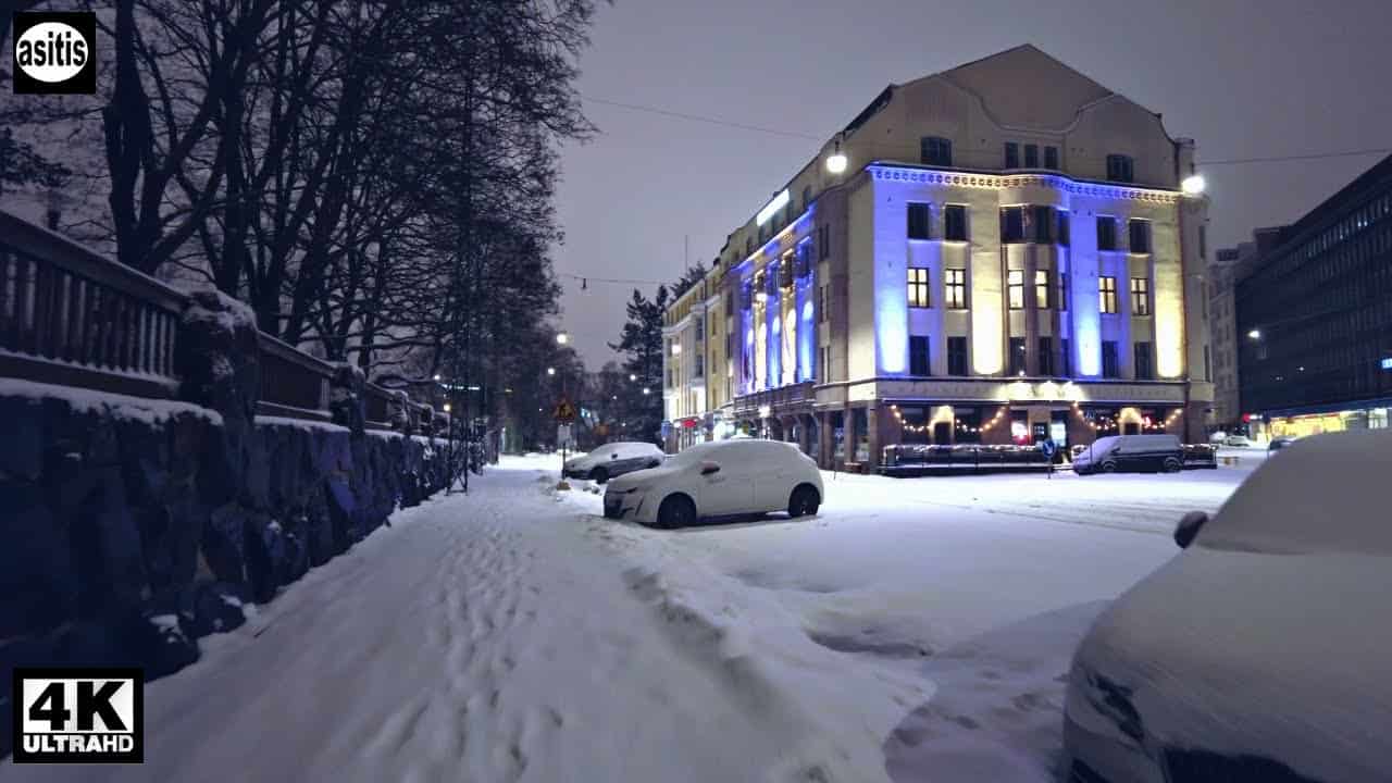 Meteo invernale non finito nel Nord Europa. Helsinki, sempre più neve d'Inverno