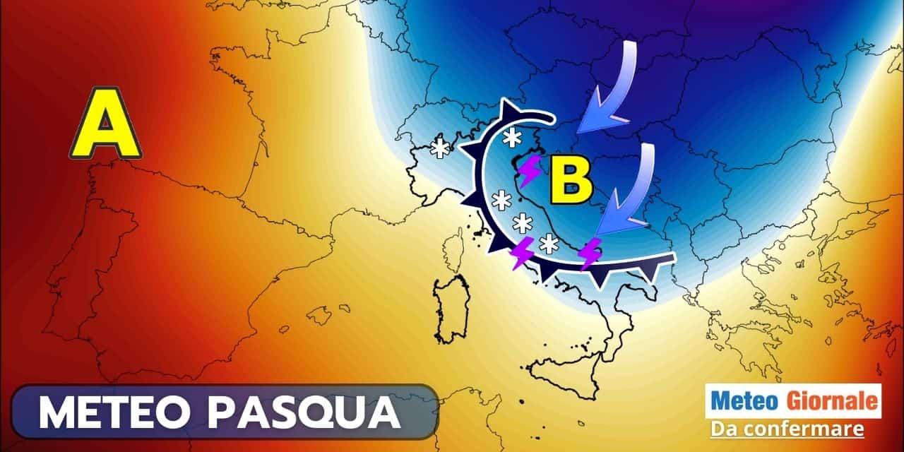 METEO 15 giorni: PASQUA a rischio maltempo