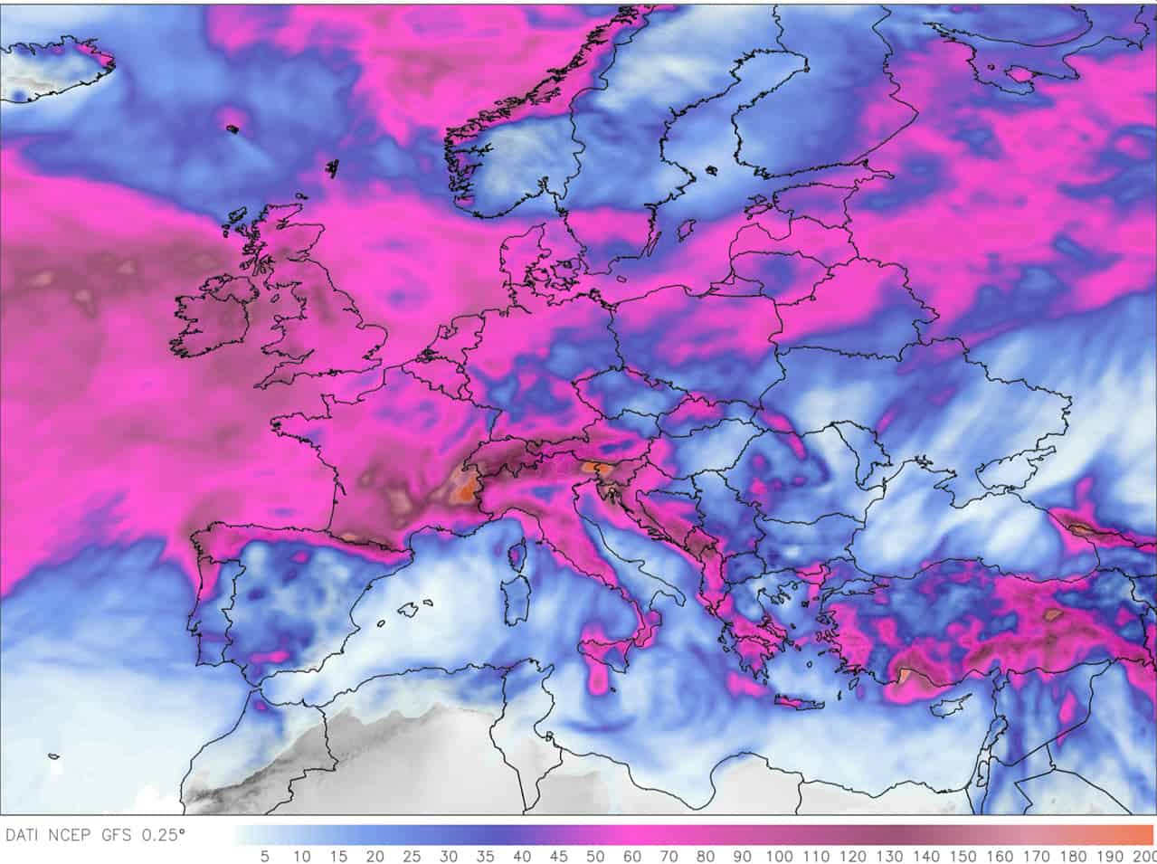 Previsioni Meteo: tornerà a piovere anche nel Nord Italia. Piogge temporali nelle regioni tirreniche