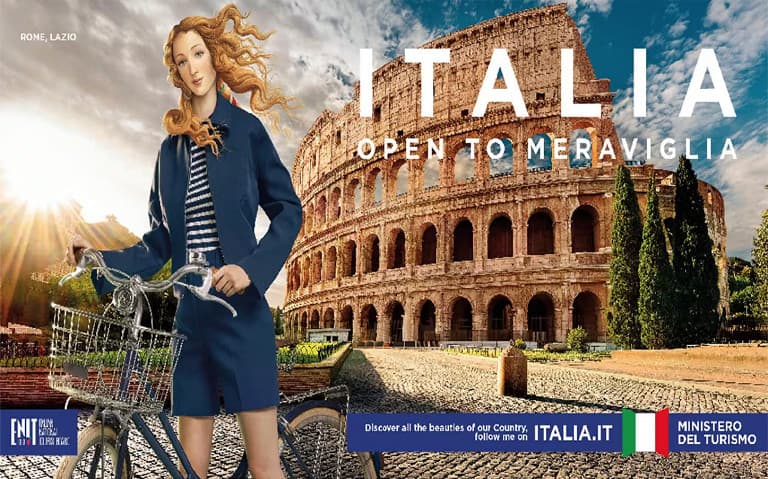 La Venere di Botticelli come testimonial per la promozione turistica in Italia