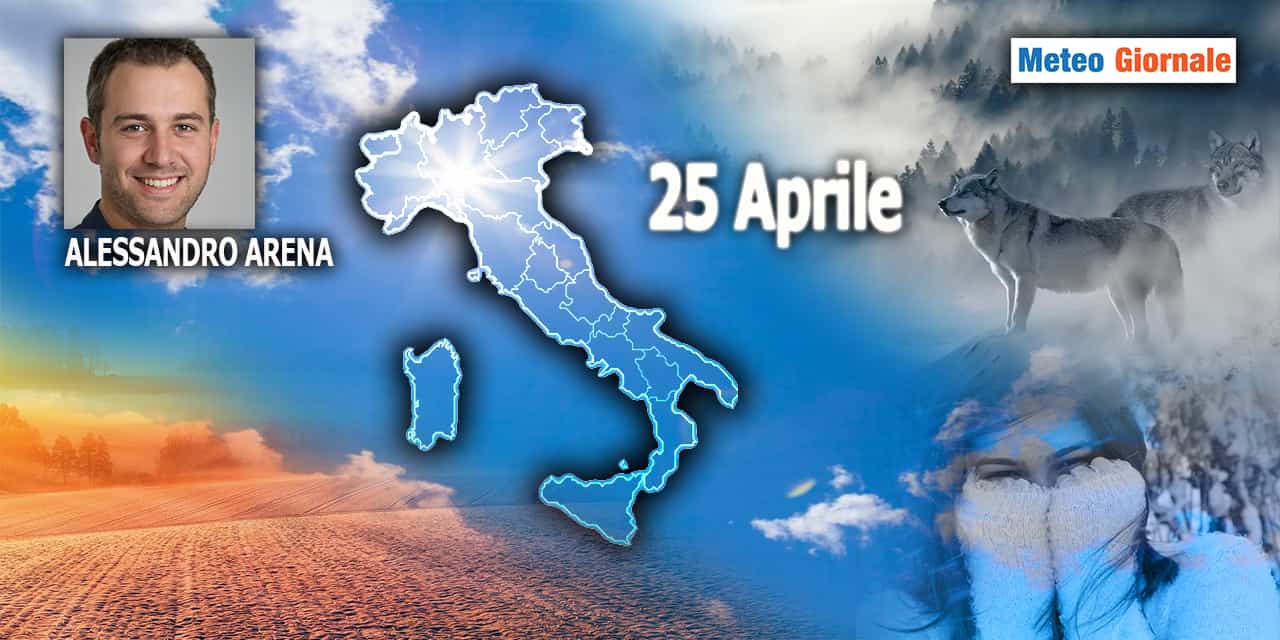 Meteo del ponte del 25 APRILE: pericolose insidie artiche