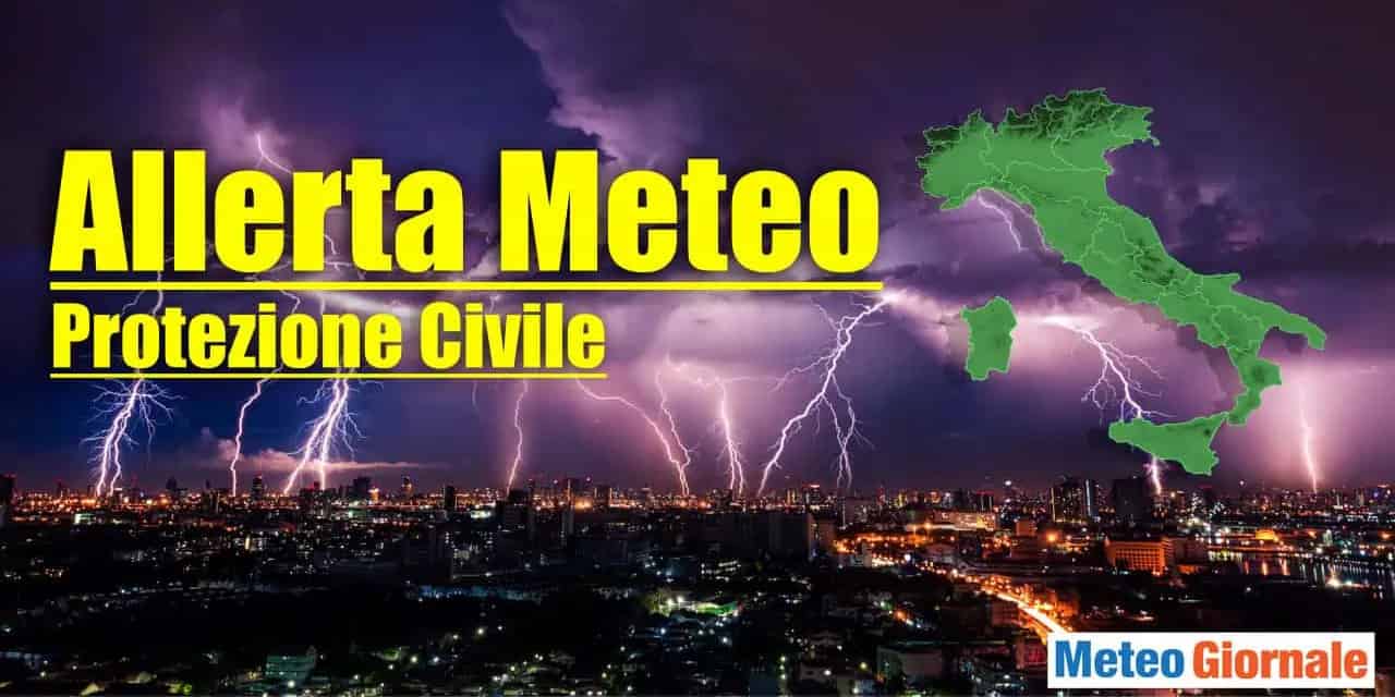 Allerta Meteo Protezione Civile per oggi 5 Aprile: ecco le zone a rischio