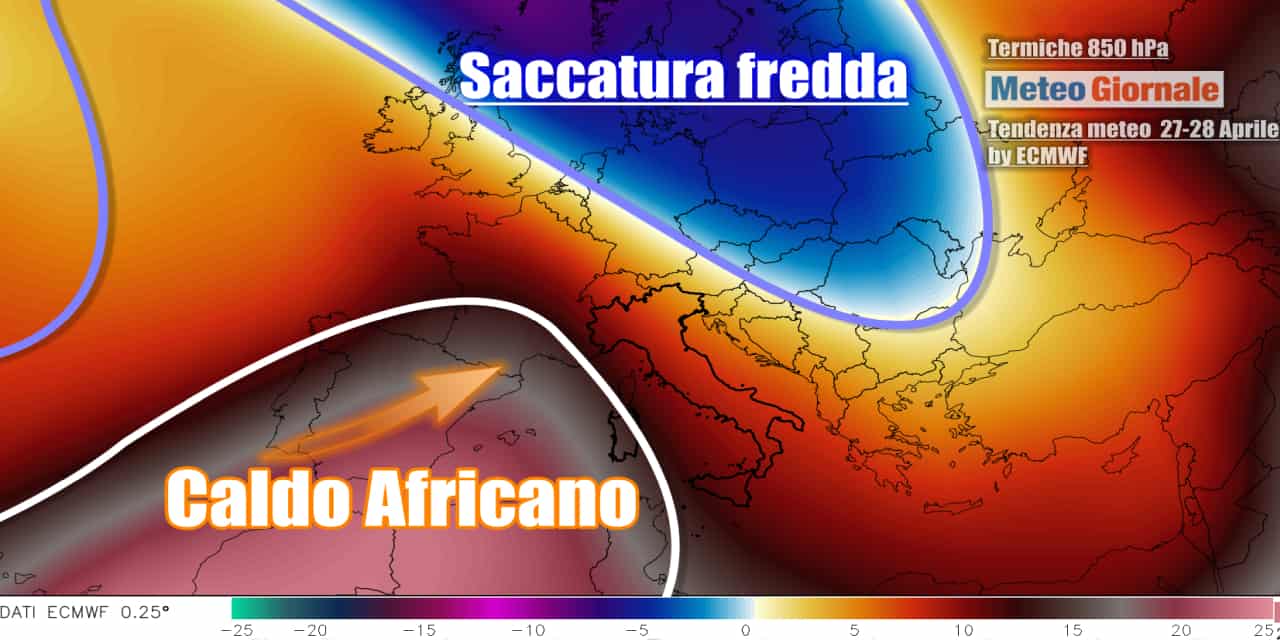 Meteo: caldo africano rotta verso l’Italia, potrebbe arrivare in anticipo
