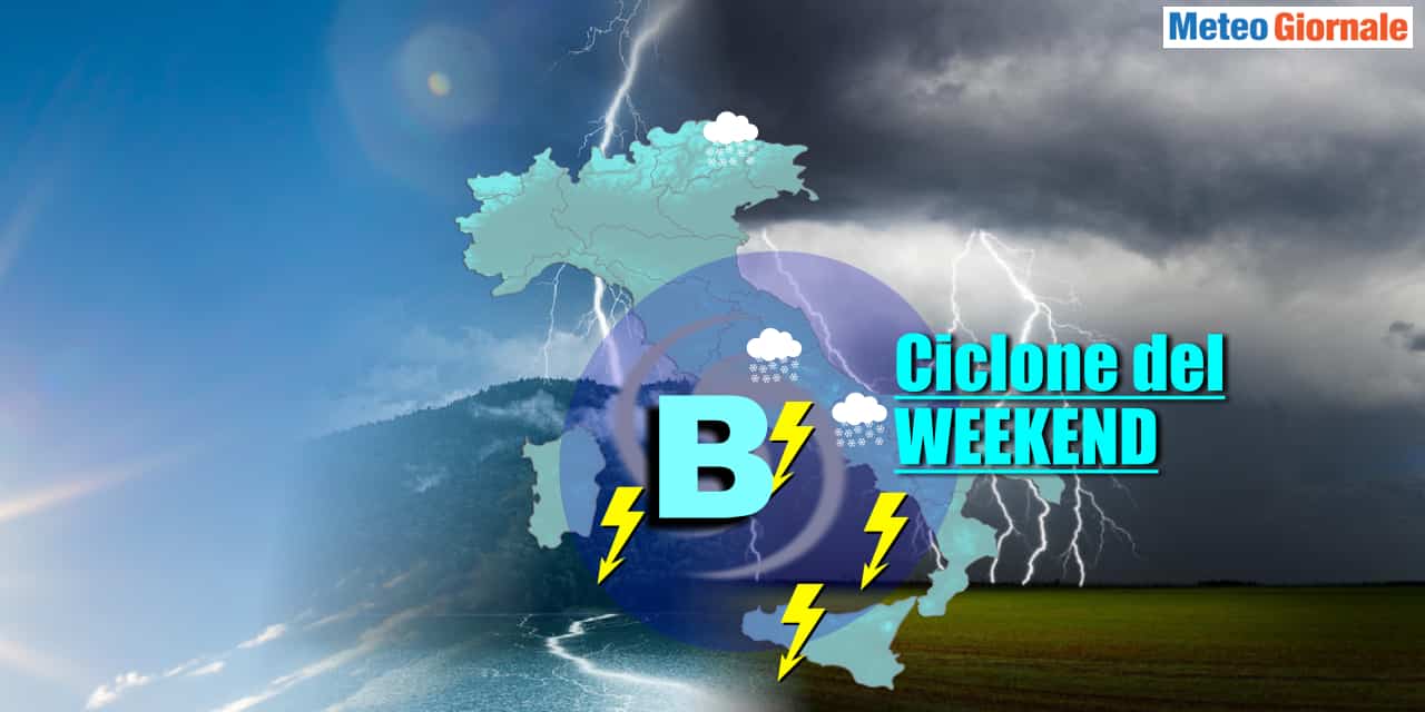 Meteo weekend: Italia in balia della burrasca, bersaglio di temporali e neve