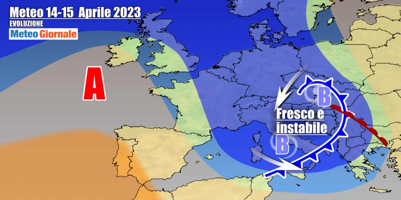 Meteo Italia: fronte polare in arrivo, riporterà pioggia, neve, grandine