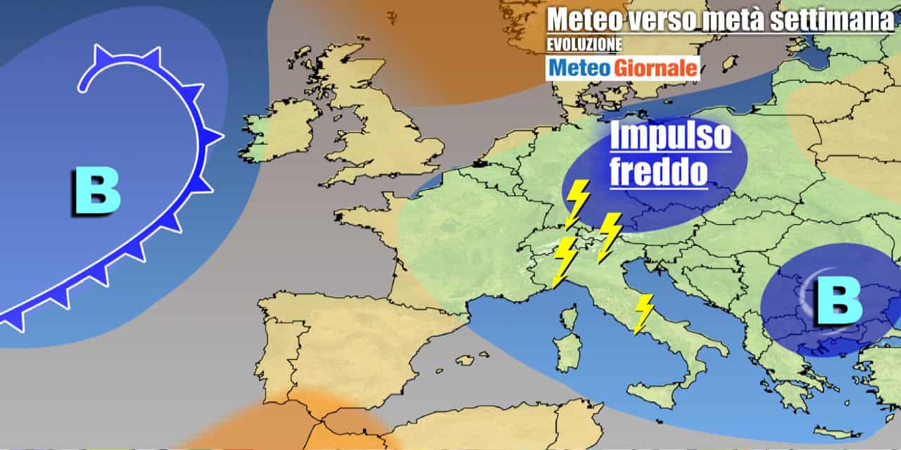 Meteo Italia: temporali ed acquazzoni, peggiora a metà settimana al Nord