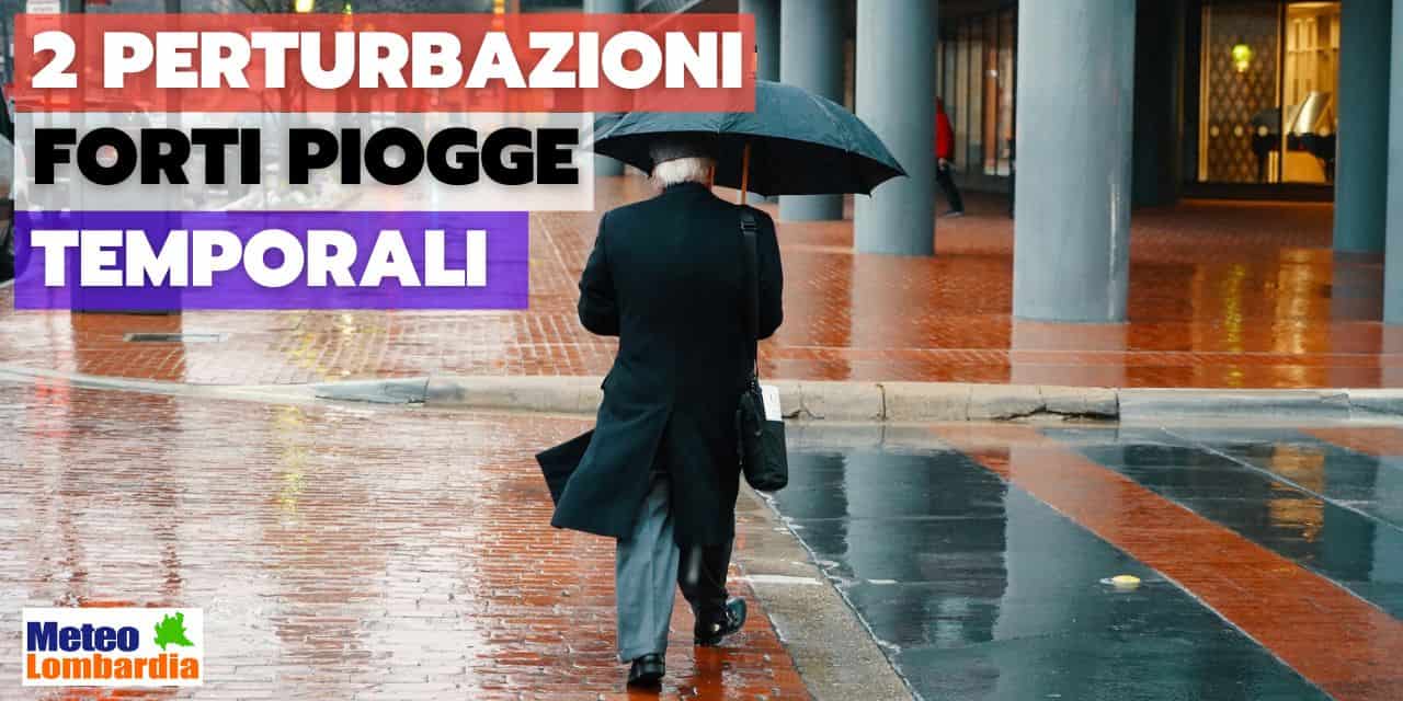 Due perturbazioni nei prossimi giorni: meteo in peggioramento