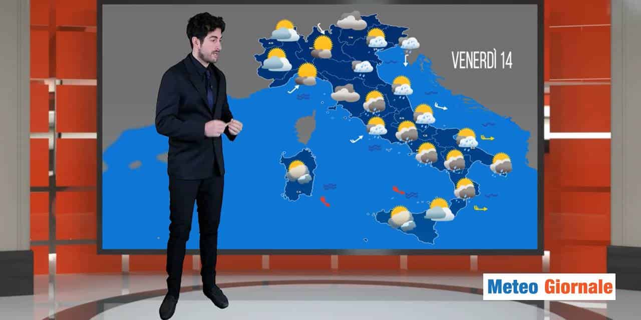 Meteo domani: piogge e temporali più a sud, le previsioni