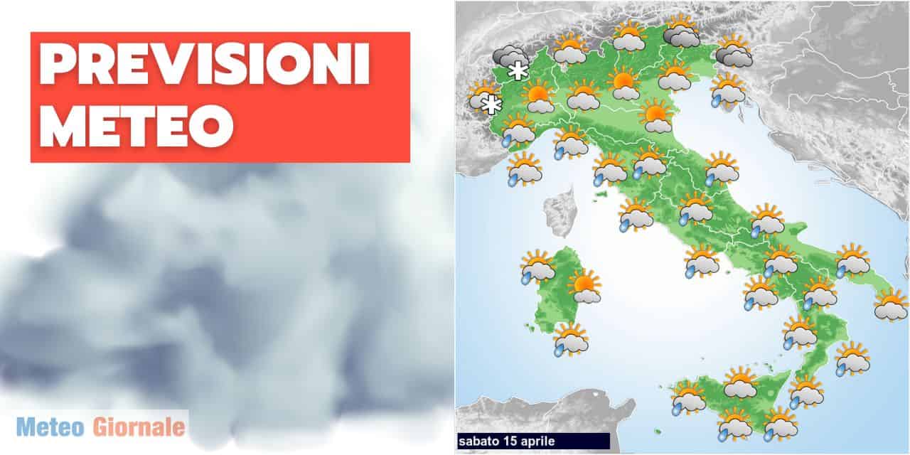 Meteo per oggi: perturbazione invade l’Italia