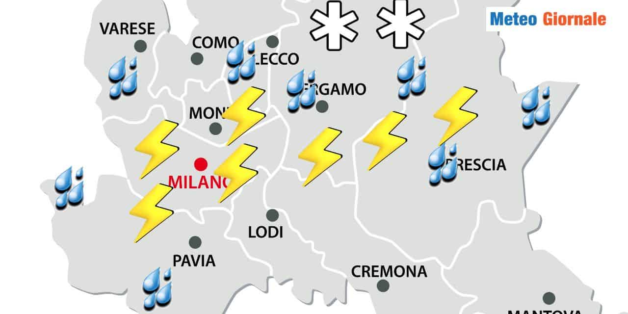 Meteo Lombardia, super nubifragi tra Milano e Bergamo: 7 volte la pioggia caduta da gennaio