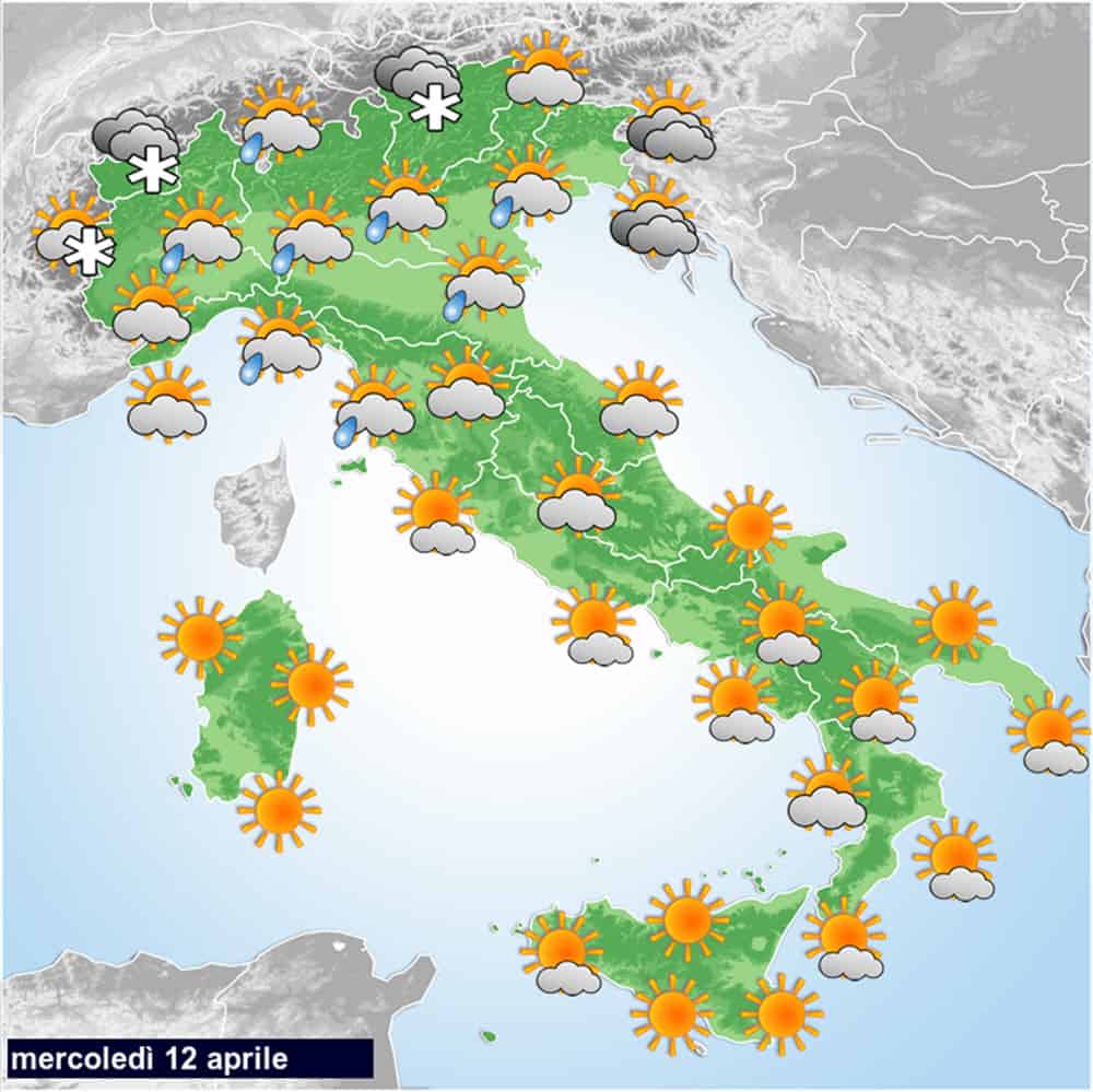 Meteo Oggi: eccoci sotto la perturbazione