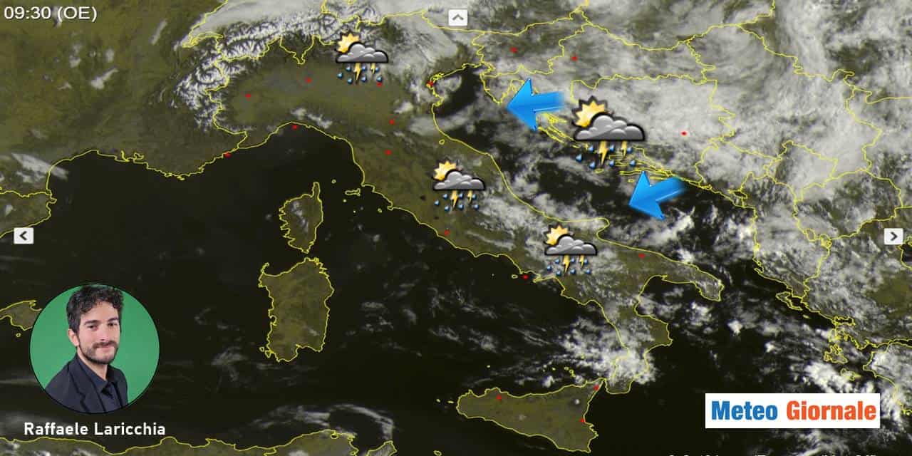 Meteo: tra Sole e nubi, occhio agli insidiosi temporali pomeridiani