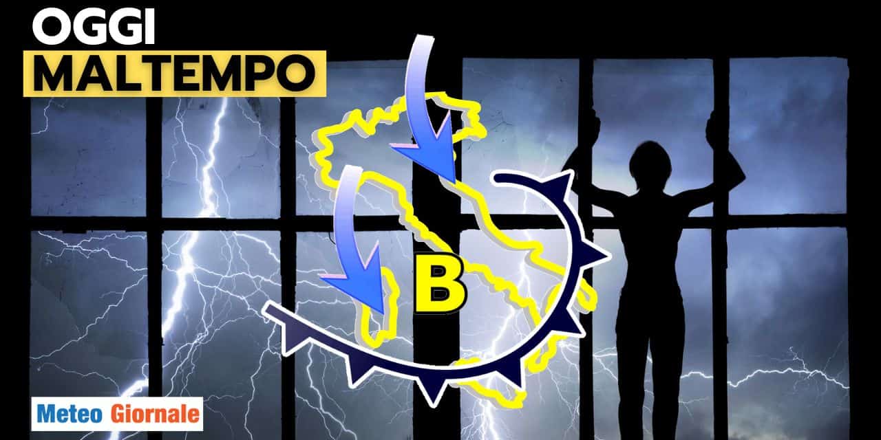 Meteo Oggi in Italia: Ci sono temporali e grandine