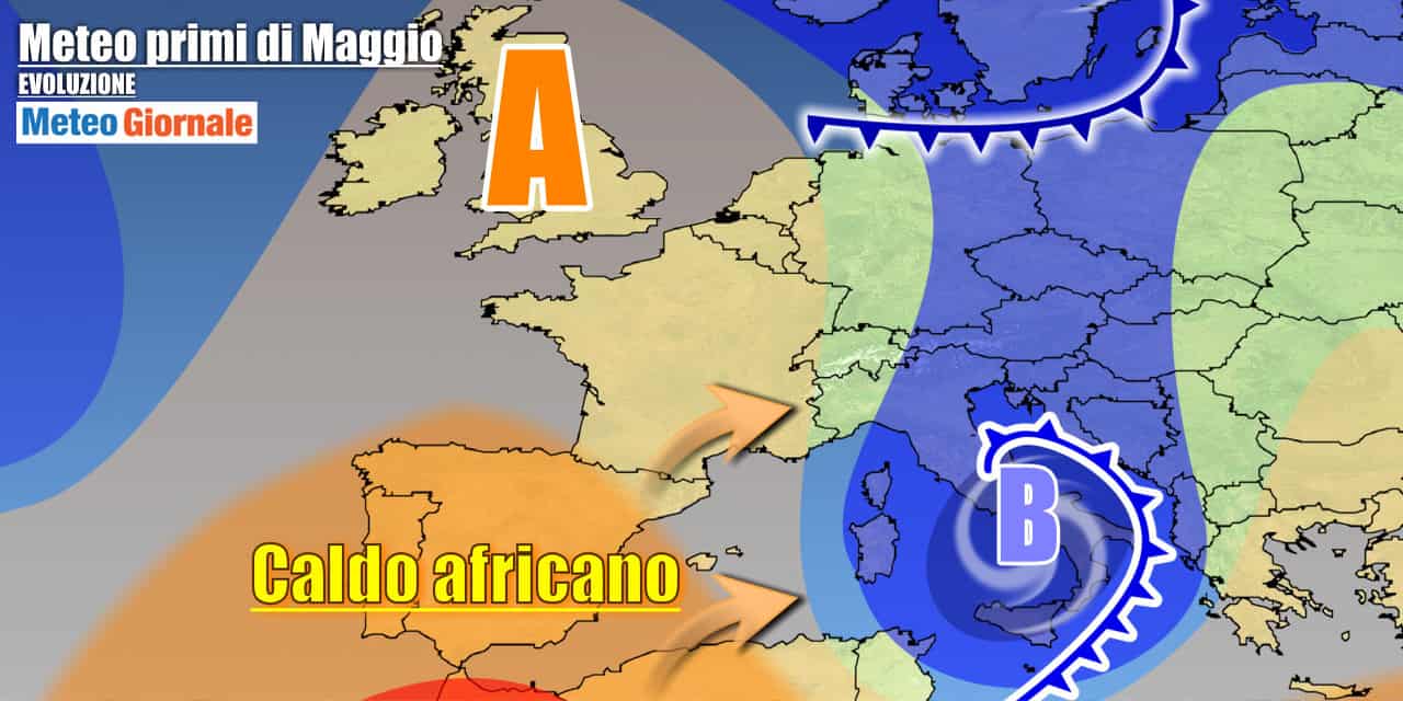 Meteo Italia: inizio Maggio col maltempo, Italia nella morsa di un vortice