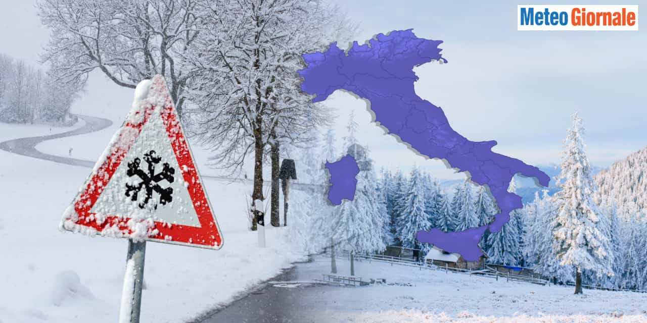 Meteo: altra neve in arrivo anche a quote basse su tutta Italia