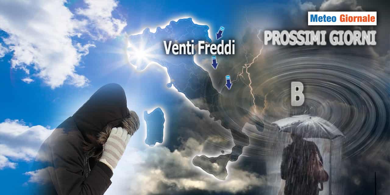 Meteo: Prossimi giorni agitati! Pioggia, Freddo e pure Neve