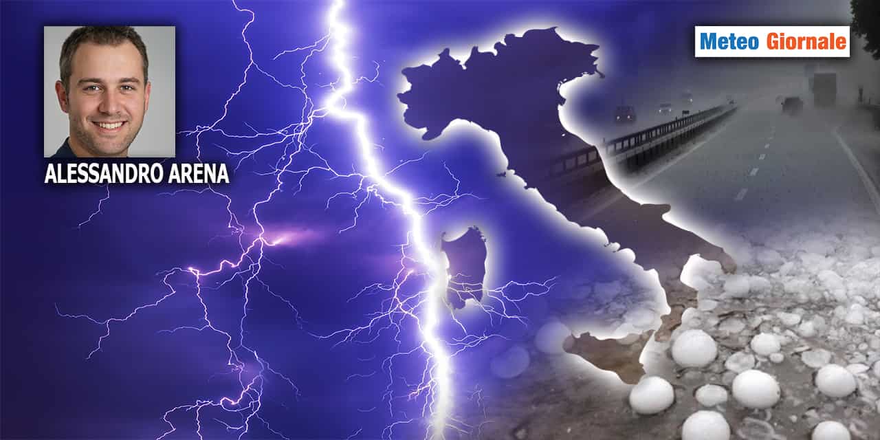 Meteo con Maggio ecco che tornano i super temporali e la grandine