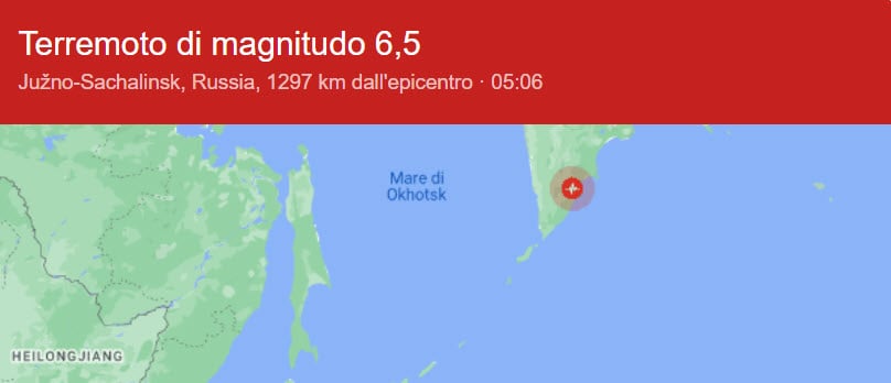 Terremoto di magnitudo 6.9 scuote la Russia: panico e fuga da edifici, i video emergono su Twitter
