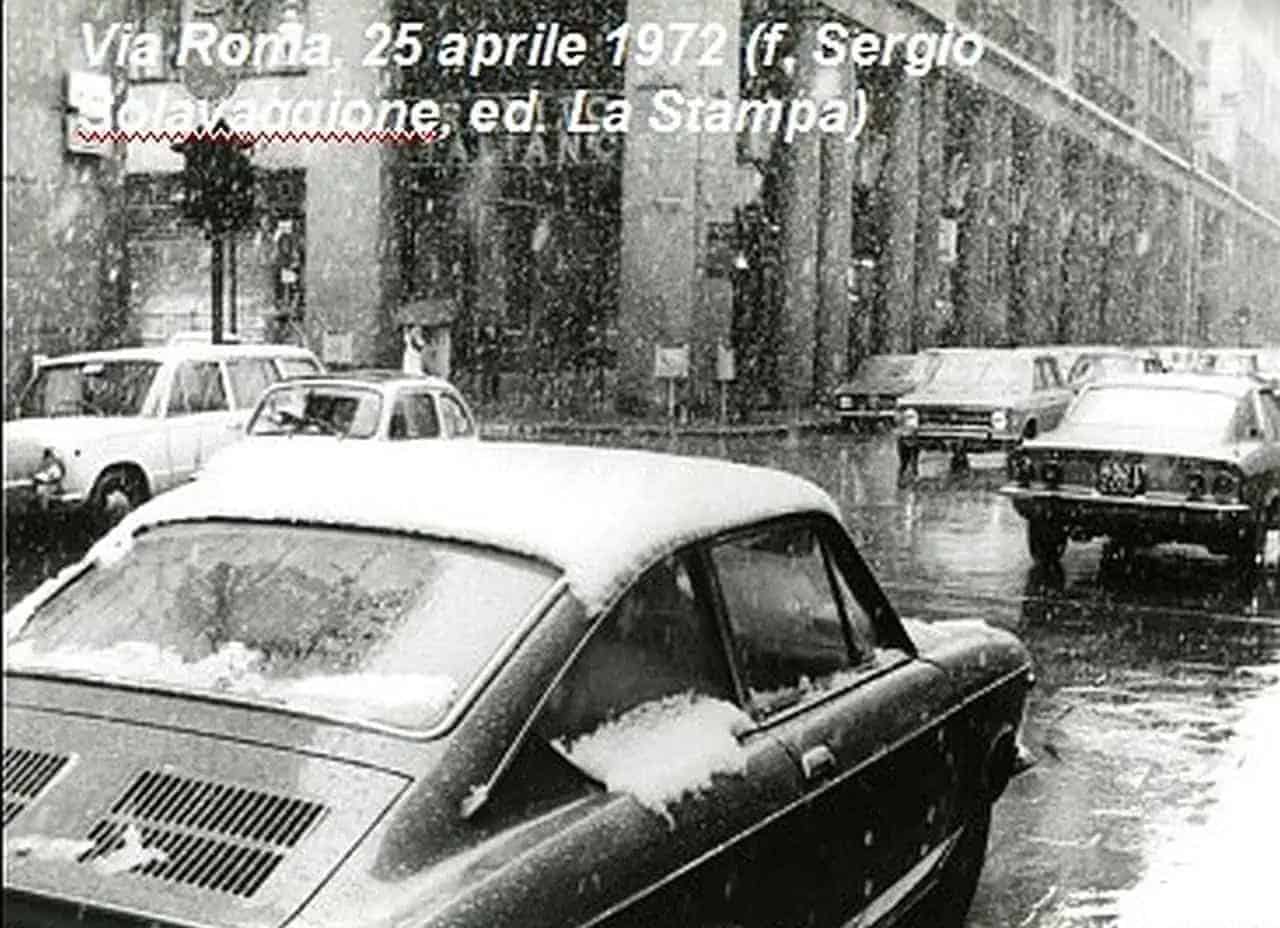 La neve di oltre 50 anni fa a Torino