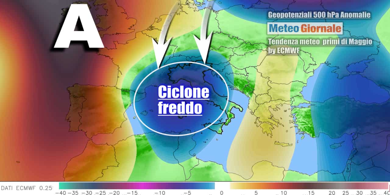 Meteo weekend 1° Maggio: dal caldo precoce al ciclone polare