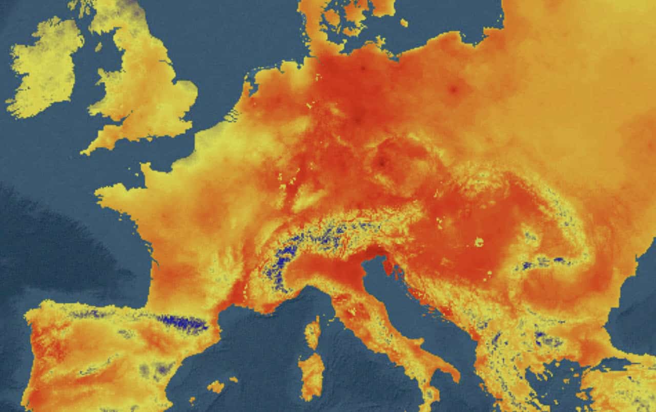 Meteo caldo e temperature vicine ai trenta gradi in Europa Centrale