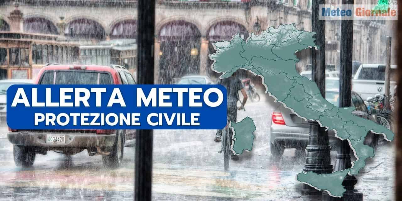 Allerta Meteo Protezione Civile per oggi 2 Maggio