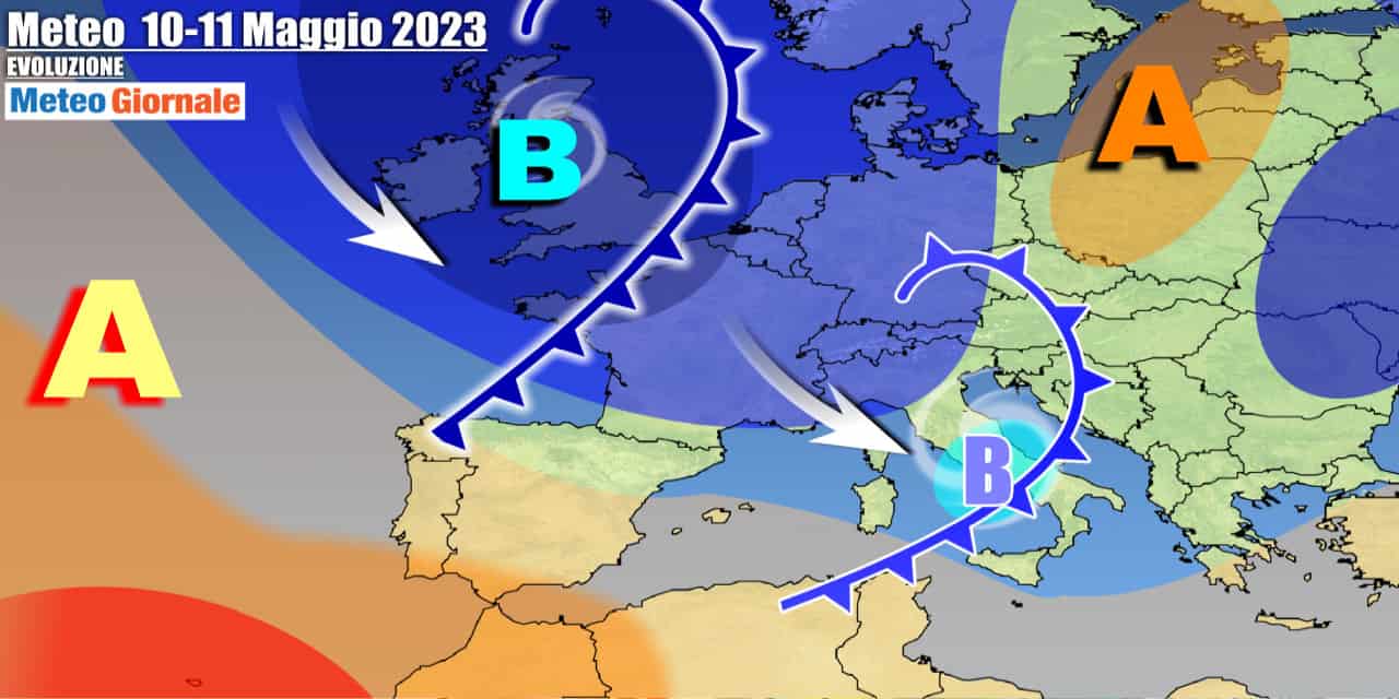 Meteo Italia: verso fase di maltempo, temporali e grandine, le previsioni