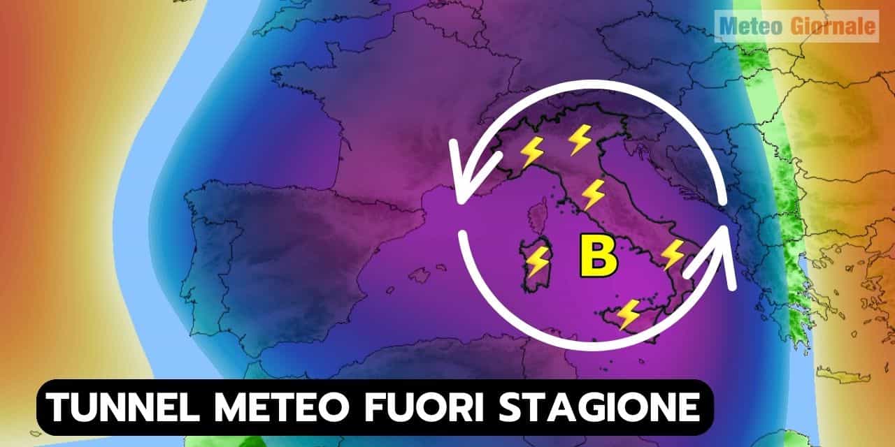 METEO 15 giorni, persistente maltempo ormai fuori stagione