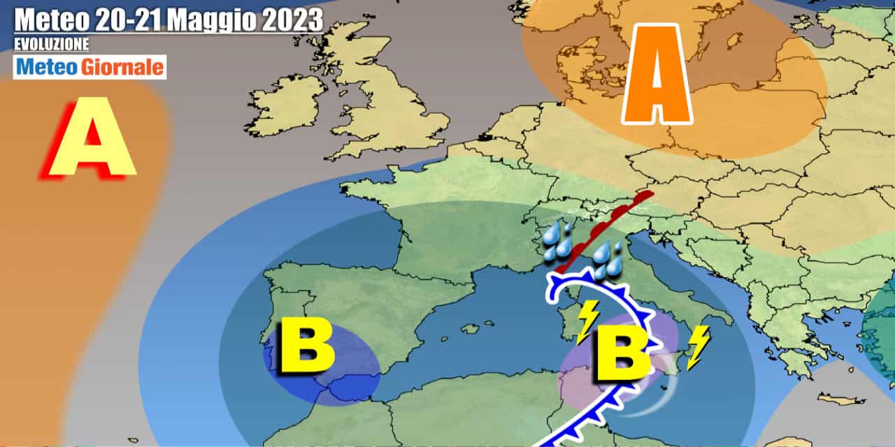 Meteo Italia: nuovo vortice mediterraneo riporterà maltempo, poi la svolta