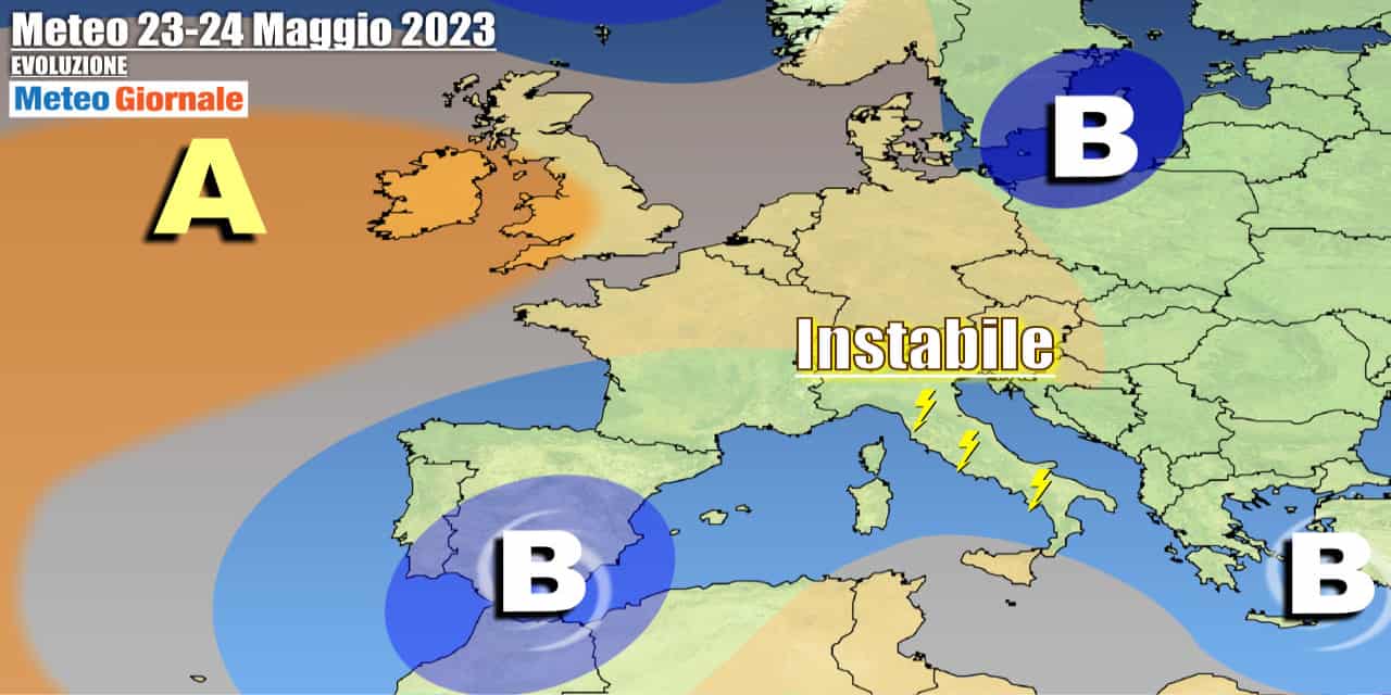 Meteo Italia: stop maltempo, ma arrivano temporali con caldo a braccetto