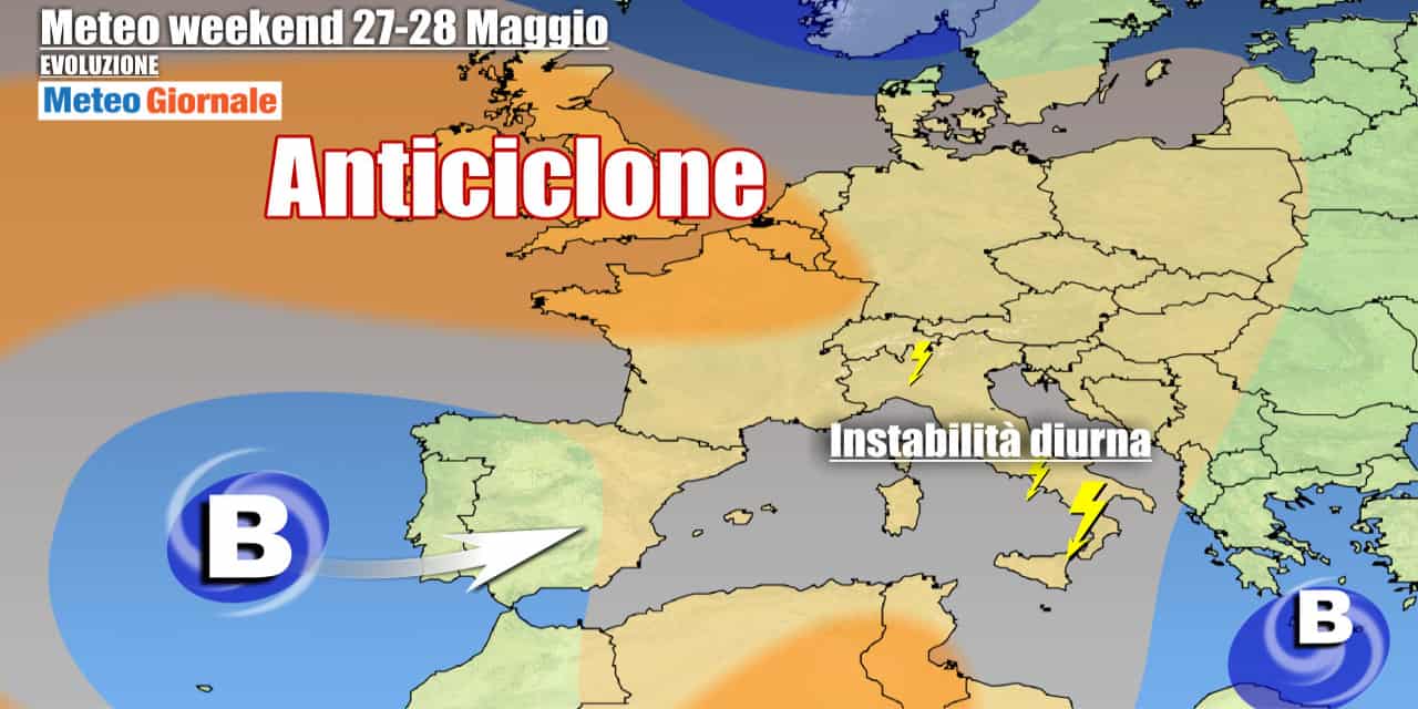 Meteo Italia: nel weekend più sole, ma anche temporali e novità in vista