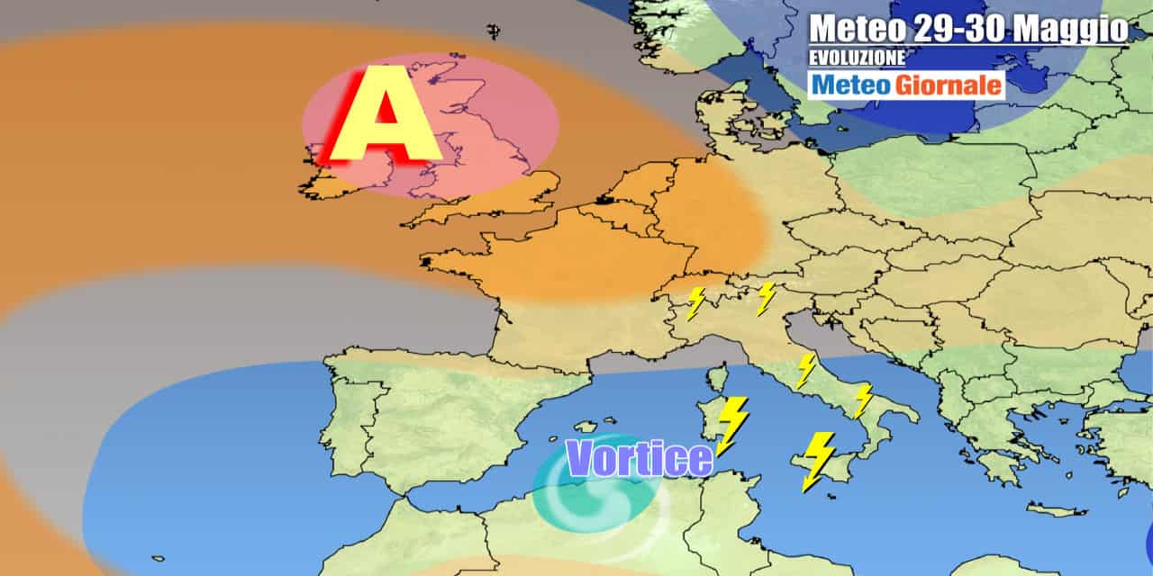 Meteo Italia: prossima settimana senza scampo, tra temporali e grandine