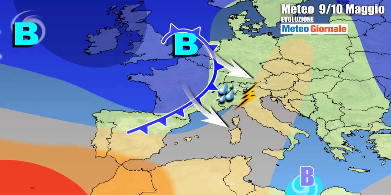 Meteo Italia: stop caldo, ondata di temporali e poi perturbazioni a raffica