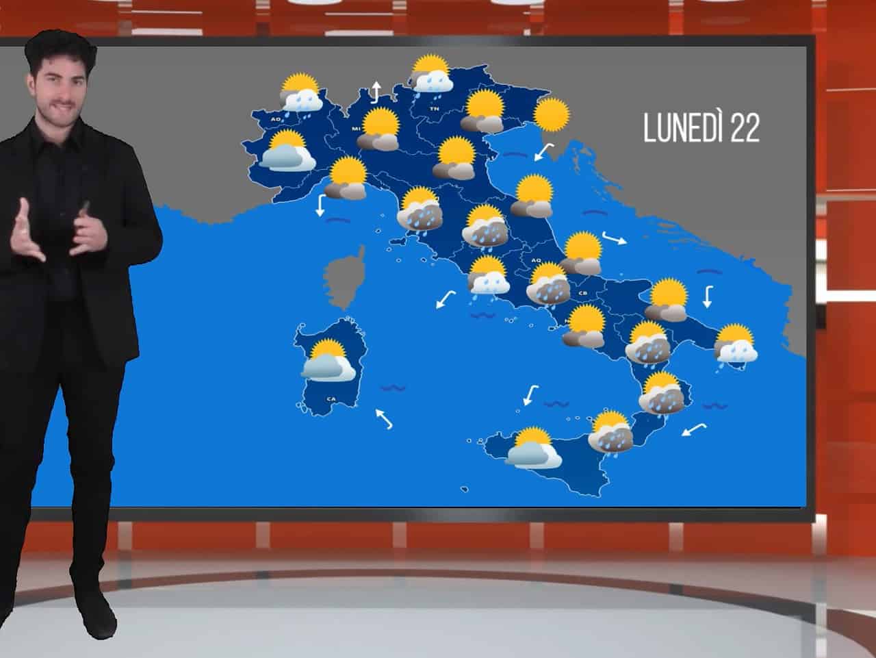 Meteo domani: inizio di settimana tra Sole e forti temporali?