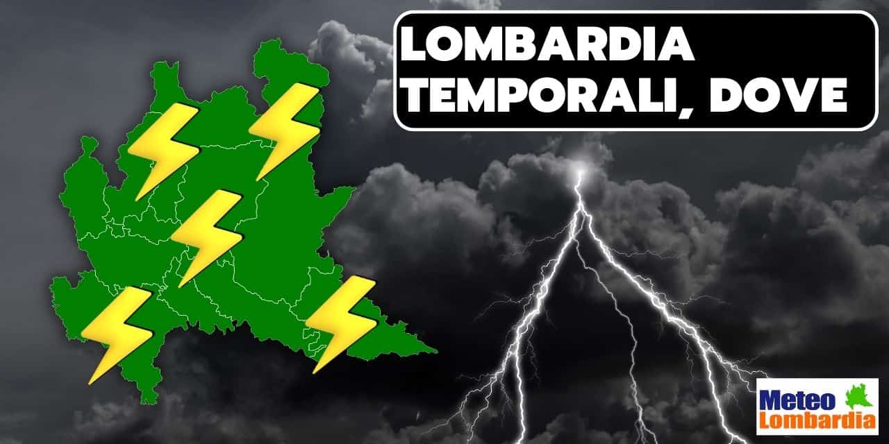 Meteo Lombardia: di nuovo molti temporali