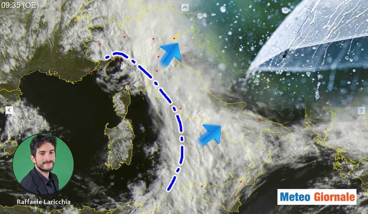 Meteo: tappeto di nubi e piogge attraversano l’Italia