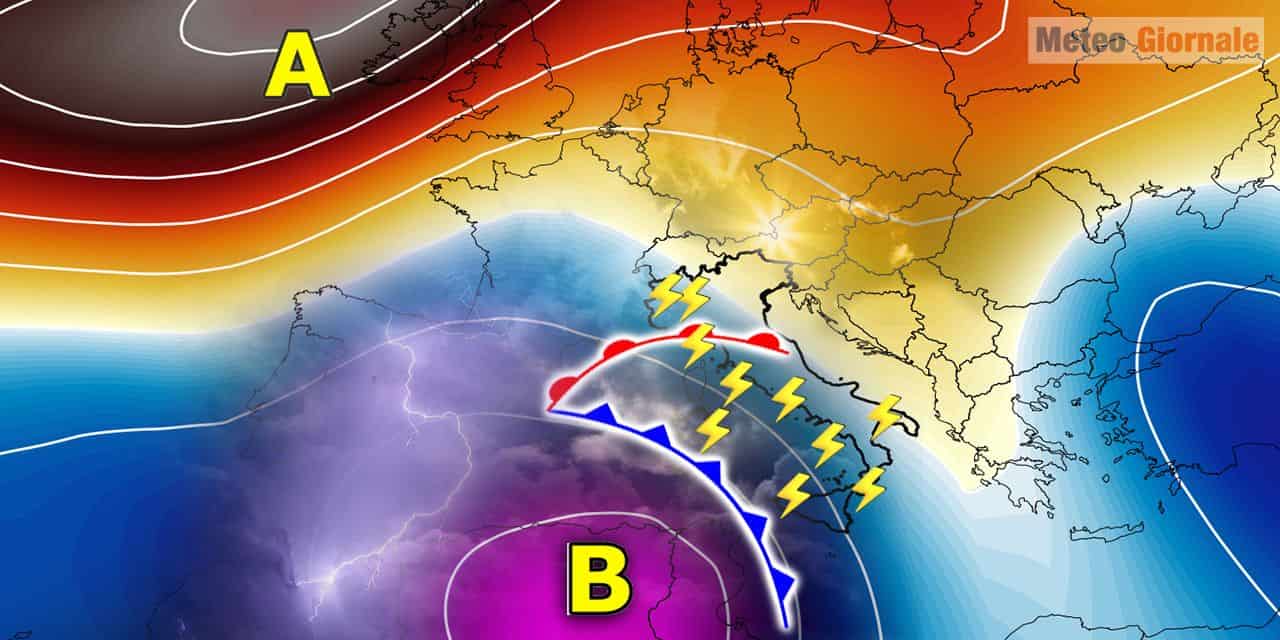 Meteo dal fine settimana alla prossima settimana: tanta pioggia in arrivo sull’Italia. Ecco dove, mappa
