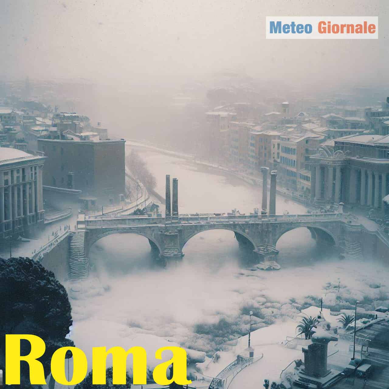 Meteo Roma. Neve e gelo, Tevere ghiacciato. Le “foto” di come potrebbe essere l’Inverno senza la Corrente del Golfo 16 meteo roma16