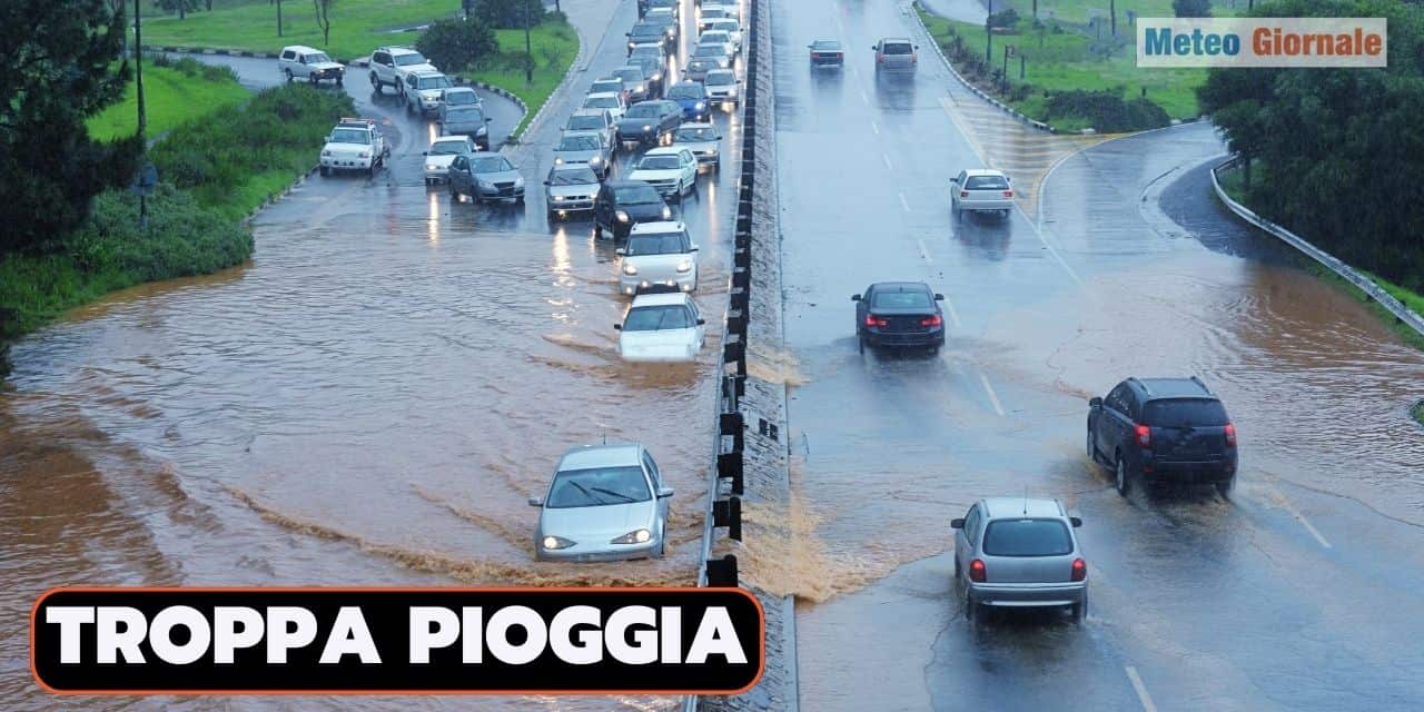 Meteo prossimi giorni, tanta Pioggia in arrivo, forse "troppa tutta assieme"
