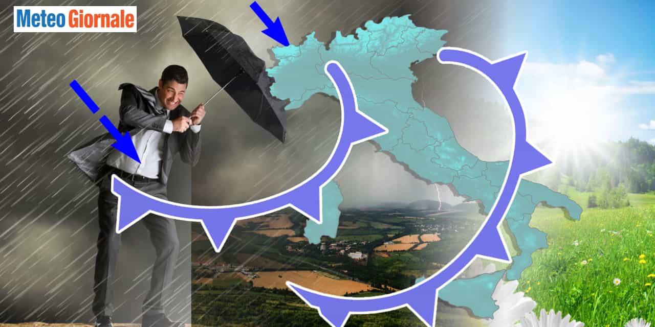 Meteo: cambia tutto, dal caldo al crollo termico con maltempo persistente