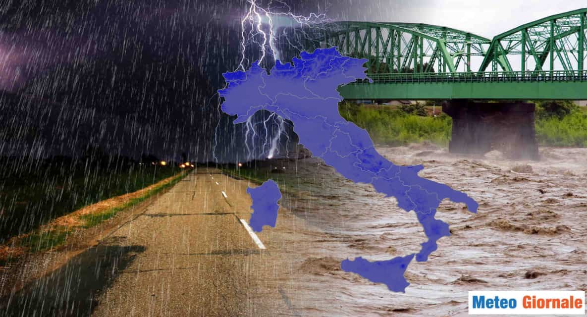 Meteo prossima settimana: tanta pioggia in arrivo sull’Italia, vediamo dove