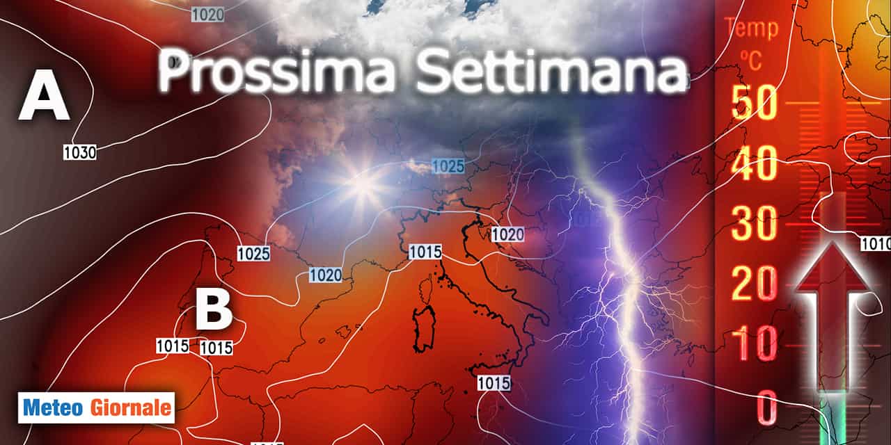 Meteo: tra Caldo in aumento e Temporali. Prossima Settimana in Pillole