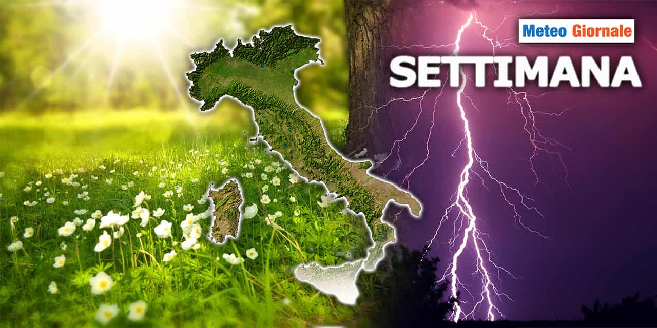 Meteo: Settimana, sarà il festival dei Temporali, anche forti