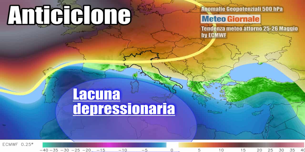 Meteo: l’Italia snobbata clamorosamente dall’anticiclone, gravi conseguenze