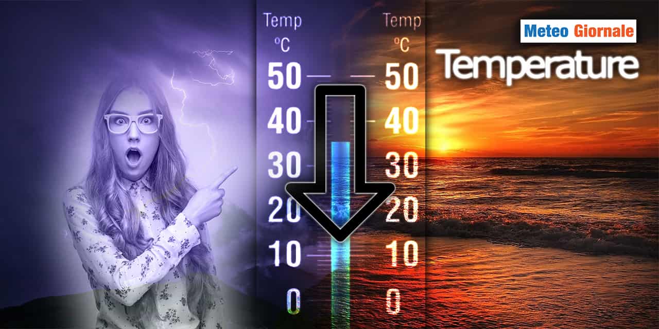 Meteo: Temperature giù, fino a 10 gradi in meno